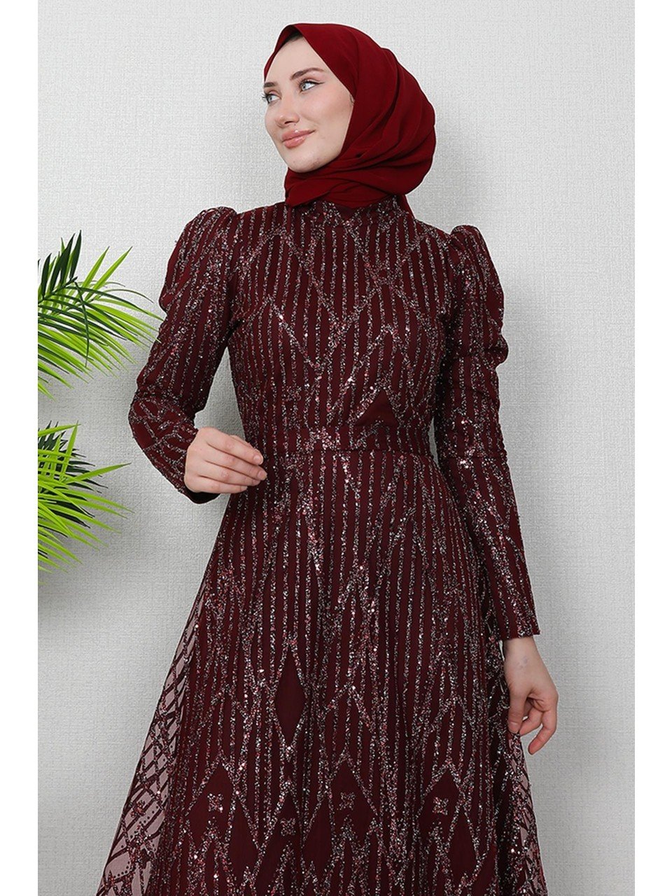 110000831627206 فستان سهرة للمحجبات - Image 1