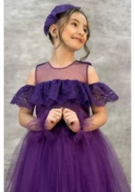 فستان ناعم بنفسجي - Image 2