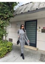 ⁦فستان تريكو برباط⁩ - الصورة ⁦4⁩