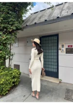 ⁦فستان تريكو برباط⁩ - الصورة ⁦8⁩