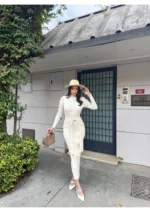 ⁦فستان تريكو برباط⁩ - الصورة ⁦9⁩