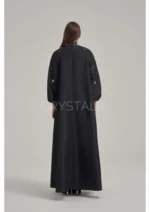 فستان راقي مزين بأحجار الراين - Image 3