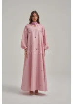 فستان راقي مزين بأحجار الراين - Image 8