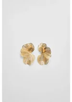 قرط بتلة الزهور مطلي بالذهب - Image 2