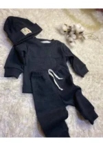 ⁦طقم قبعة قطنية مكون من 3 قطع للأطفال والرضع⁩ - الصورة ⁦8⁩