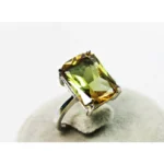 خاتم فضة من الحجر الزولتانيت