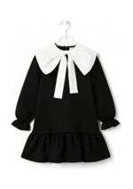 ⁦فستان بناتي أسود⁩ - الصورة ⁦4⁩