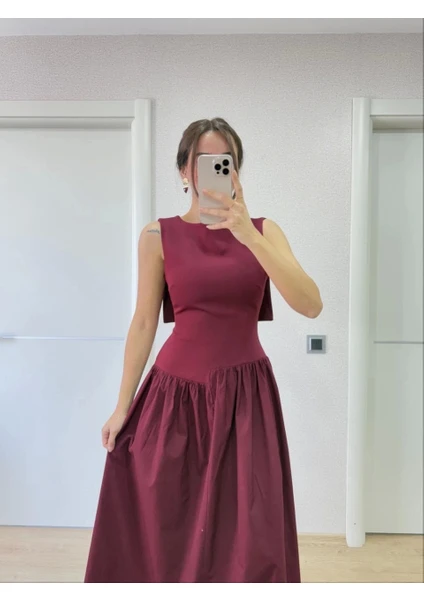 format_webp (88) فستان عنابي - Image 1