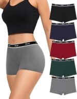 طقم سراويل داخلية قصير من القطن (بوكسر نسائي)