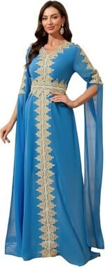 قفطان مغربي ازرق