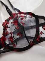 ⁦طقم لانجري شبكي شفاف⁩ - الصورة ⁦4⁩