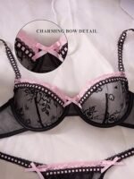 ⁦طقم داخلي نسائي فاخر بالدانتيل⁩ - الصورة ⁦5⁩