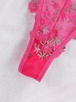 ⁦طقم لانجري شبكي شفاف جذاب⁩ - الصورة ⁦4⁩