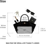 Black Faux Suede Handbag - Image 2