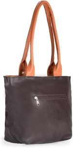 ⁦حقيبة يد عصرية مبطنة بمقبض ذهبي – شنطة جلدية أنيقة مع محفظة صغيرة قابلة للفصل⁩ - الصورة ⁦2⁩