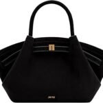 Black Faux Suede Handbag
