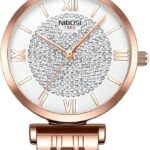 NIBOSI Royal Rose Women’s Watch – Ultra-Slim Rose Gold Design with Japanese Quartz Movement