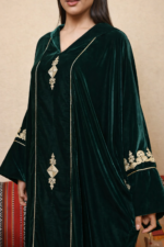 ⁦جلابية مغربية مخمل⁩ - الصورة ⁦3⁩