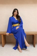 ⁦قفطان مغربي فاخر من الكريب⁩ - الصورة ⁦2⁩