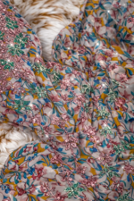 ⁦مخور حرير هندي مطرز بشغل سلاسل فاخر مع لمسات كريستال⁩ - الصورة ⁦5⁩