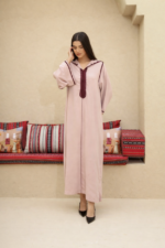 جلابية مغربية أنيقة بقماش كريب