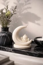 Crescent and Mosque Candle