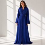 ⁦قفطان مغربي / كريب فاخر / تطريز يدوي تراثي أصيل⁩ - الصورة ⁦4⁩