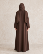 Women's Premium 3-Piece Abaya Set with Lace Border, Inner Dress & Hijab - Image 5